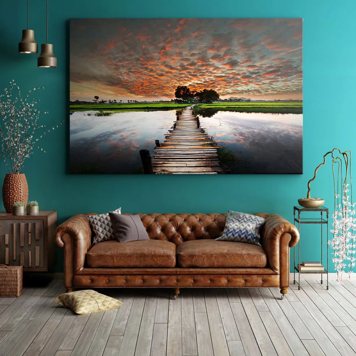 Quadro em tela - Abra os braços - respire - 120x80 cm