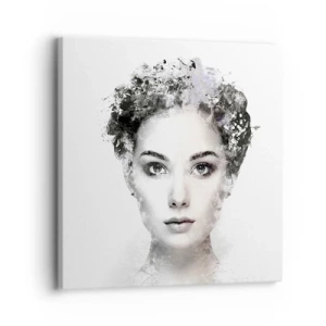 Quadro em tela - Um retrato extremamente elegante - 30x30 cm