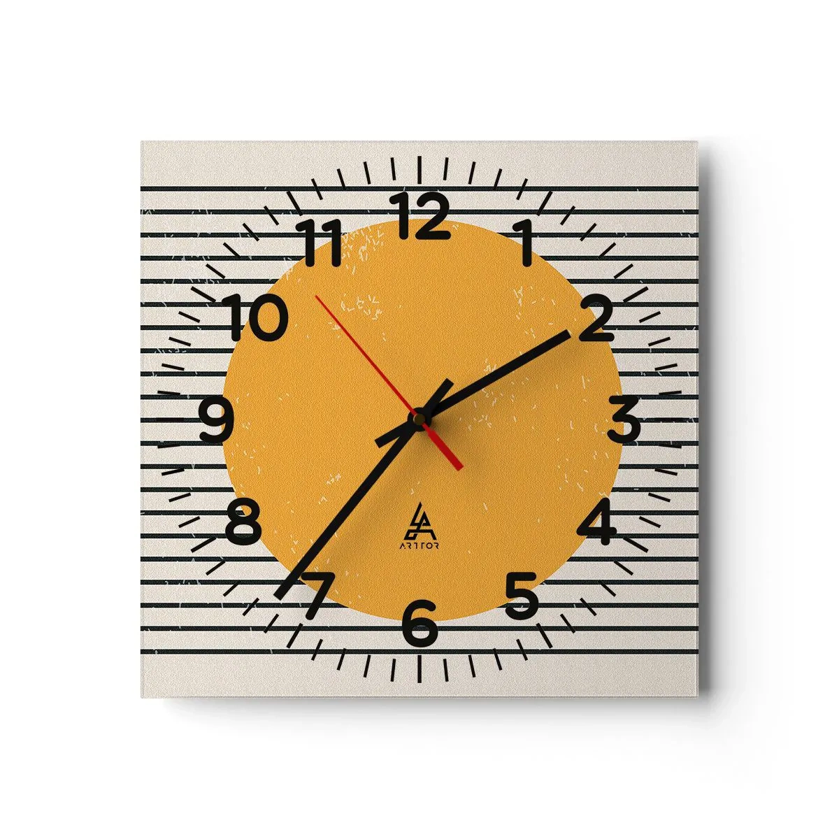 Relógio de parede - Relógio em vidro - O poder da simplicidade - 30x30 cm