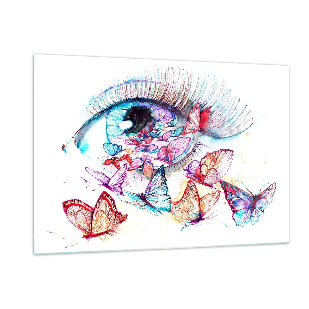 Quadro em vidro - Olhos de conto de fadas - 120x80 cm