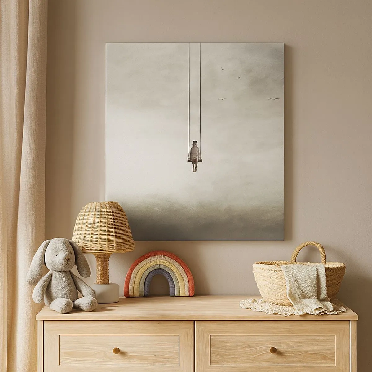 Quadro em tela - A criança em nós - 30x30 cm