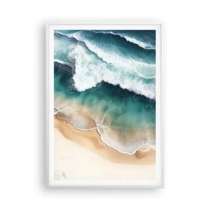 Pôster em moldura branca - O eterno encontro - 70x100 cm