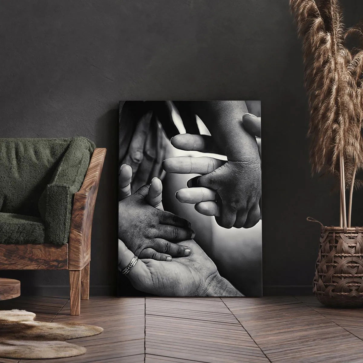 Quadro em tela - Ser humano - 45x80 cm