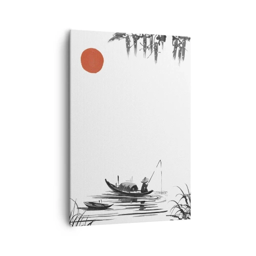 Quadro em tela - Tarde asiática - 70x100 cm