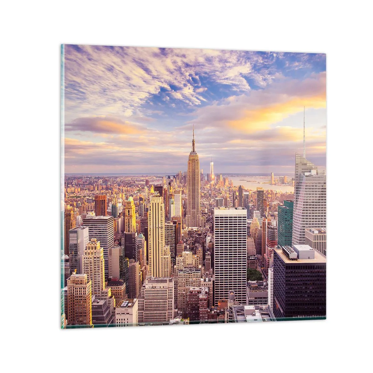 Quadro em vidro - Alcançar as nuvens - 60x60 cm