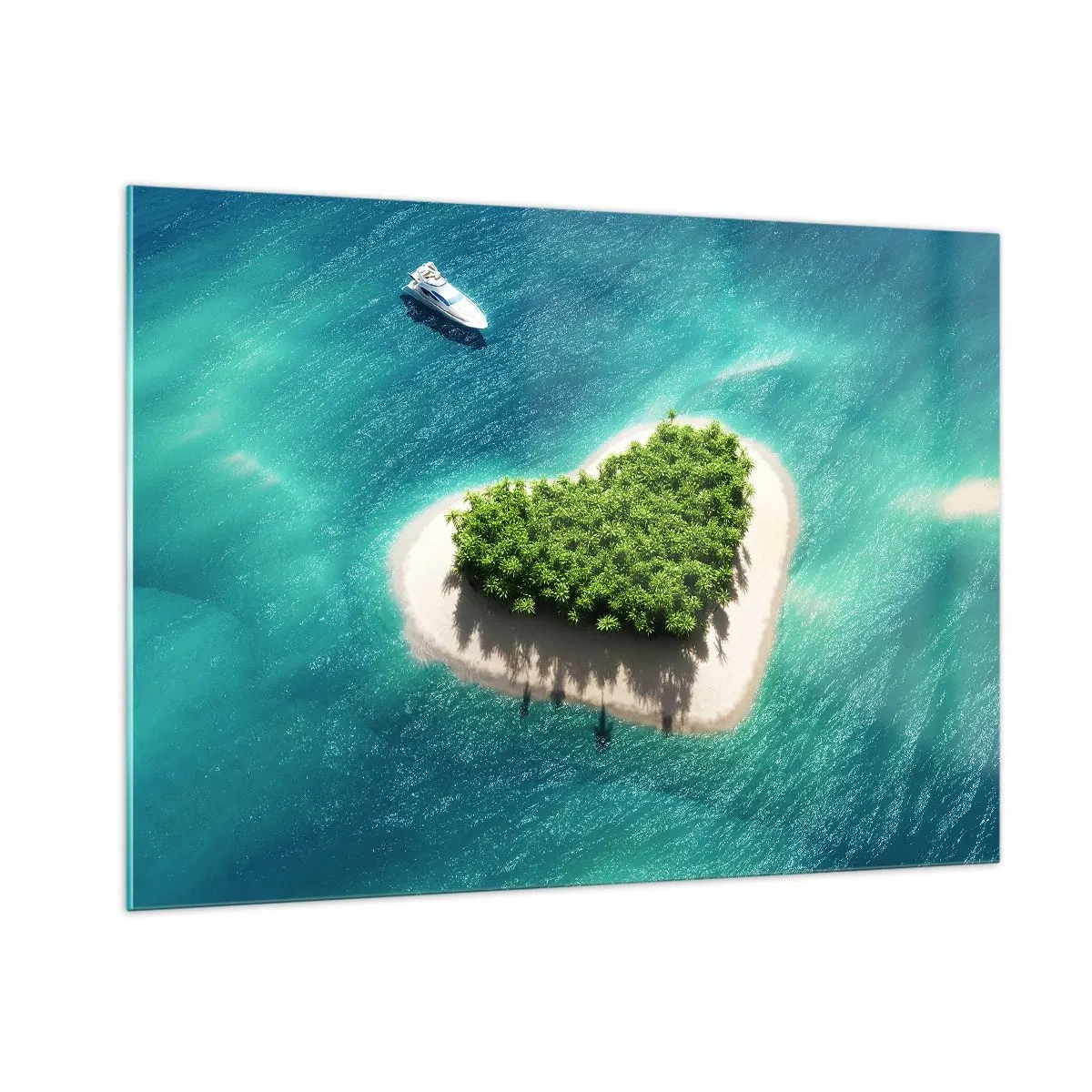 Quadro em vidro - Eu amo o verão - 100x70 cm