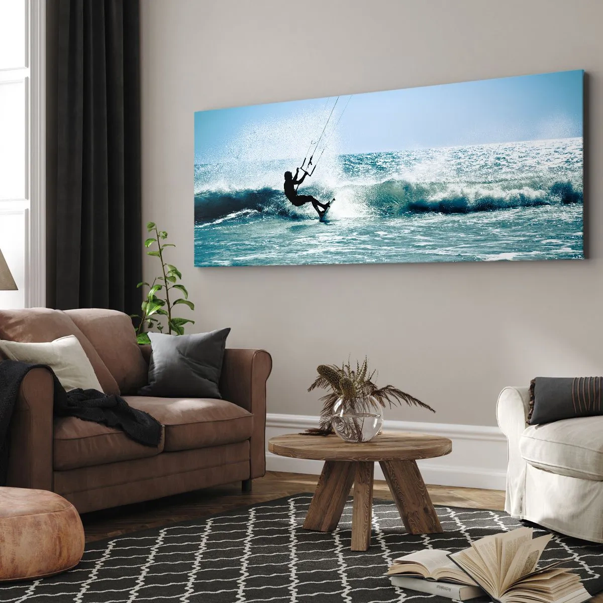 Quadro em tela - Deixe-se levar - 160x50 cm