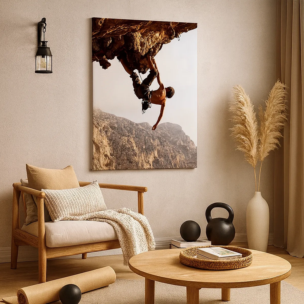 Quadro em tela - O mundo encolhido num punhado de rochas - 50x70 cm