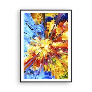 Pôster com moldura preta - In medias res - 70x100 cm