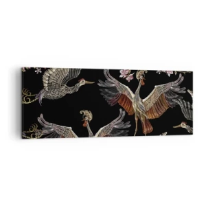 Quadro em tela - O pássaro de conto de fadas - 140x50 cm