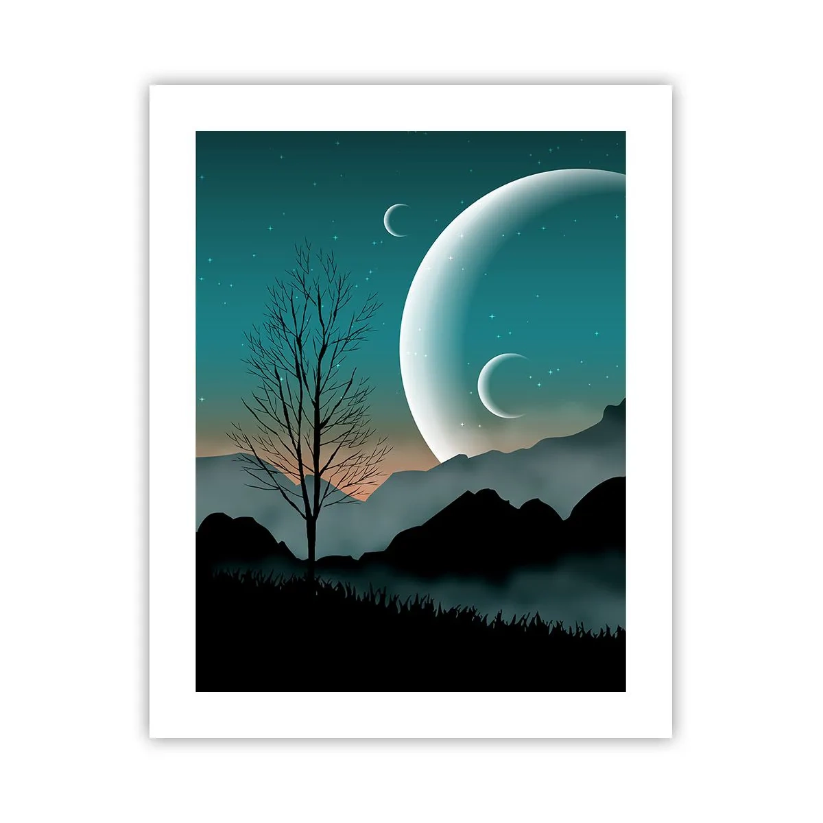 Pôster - Carnaval de uma noite estrelada - 40x50 cm