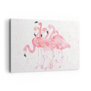 Quadro em tela - Conjunto cor-de-rosa - 100x70 cm