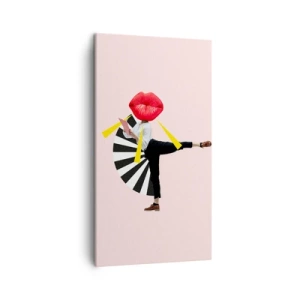 Quadro em tela - Arte pop surreal - 45x80 cm