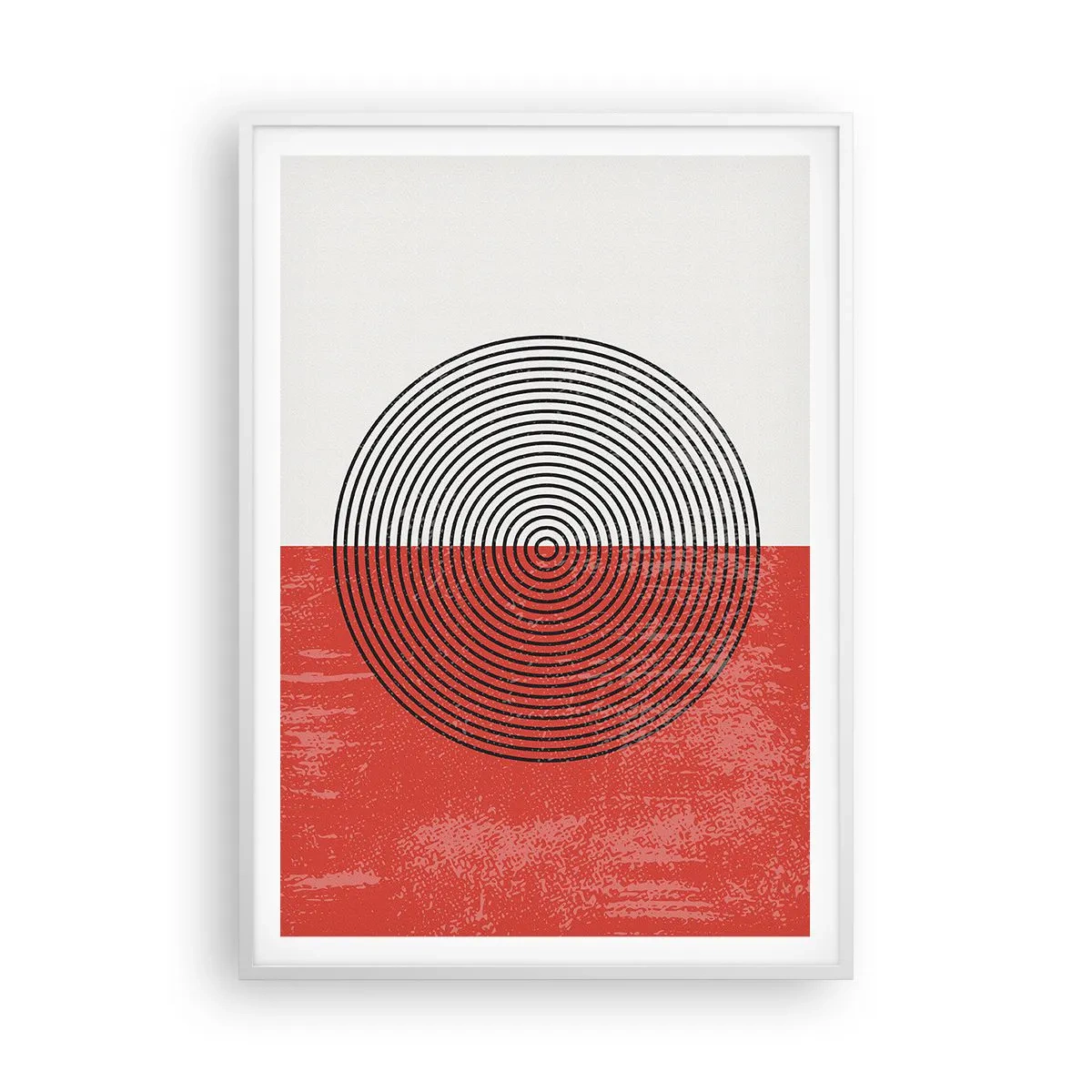 Pôster em moldura branca - Direto ao ponto - 70x100 cm