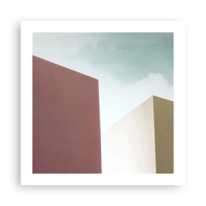 Pôster - A geometria de um verão ensolarado - 50x50 cm