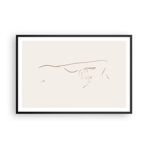 Pôster com moldura preta - A forma do desejo - 91x61 cm