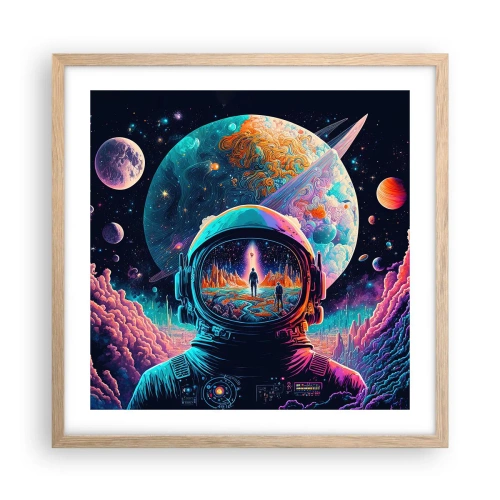Pôster com moldura de carvalho claro - Os filósofos não sonharam com isso - 50x50 cm