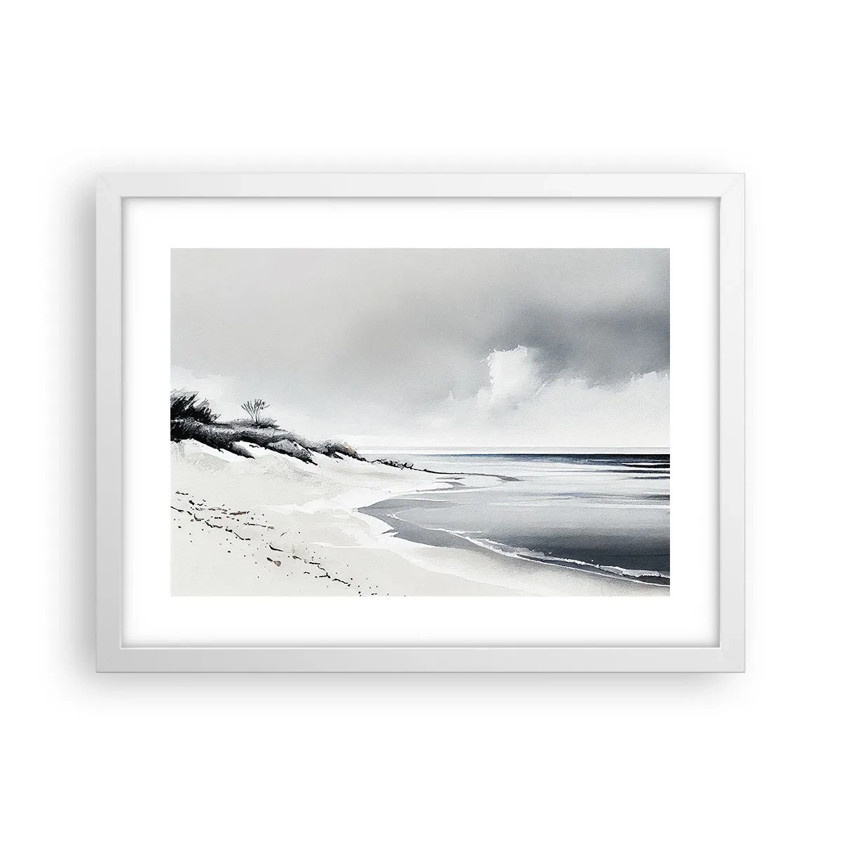 Pôster em moldura branca - Juntos para sempre - 40x30 cm