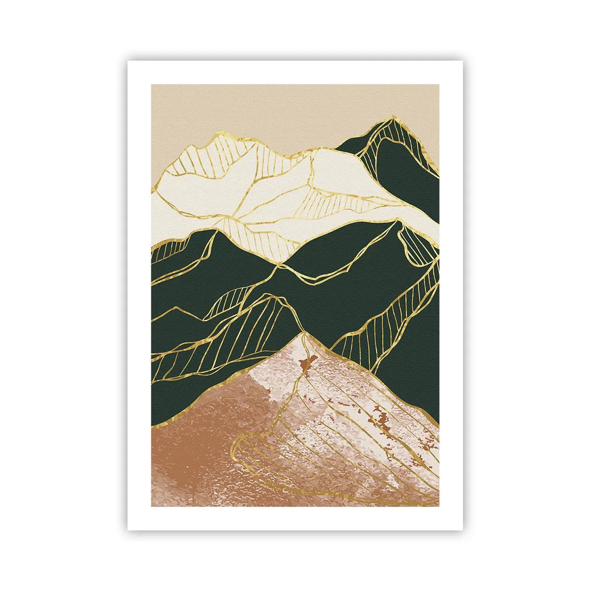 Pôster - Picos dourados - 50x70 cm
