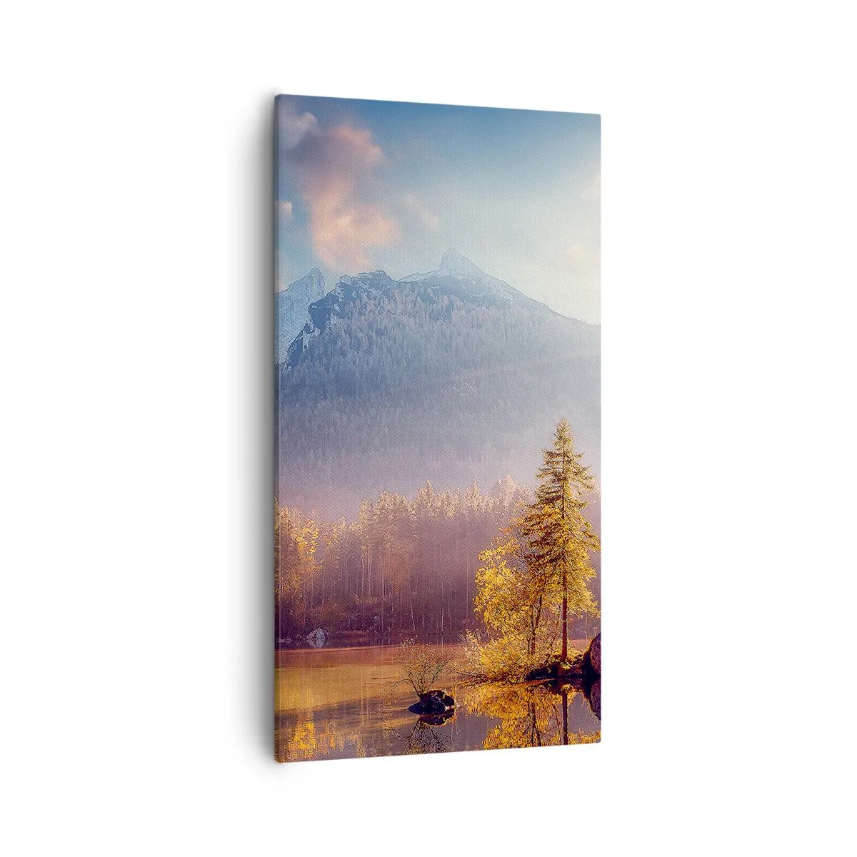 Quadro em tela - Nas montanhas e vales - 55x100 cm