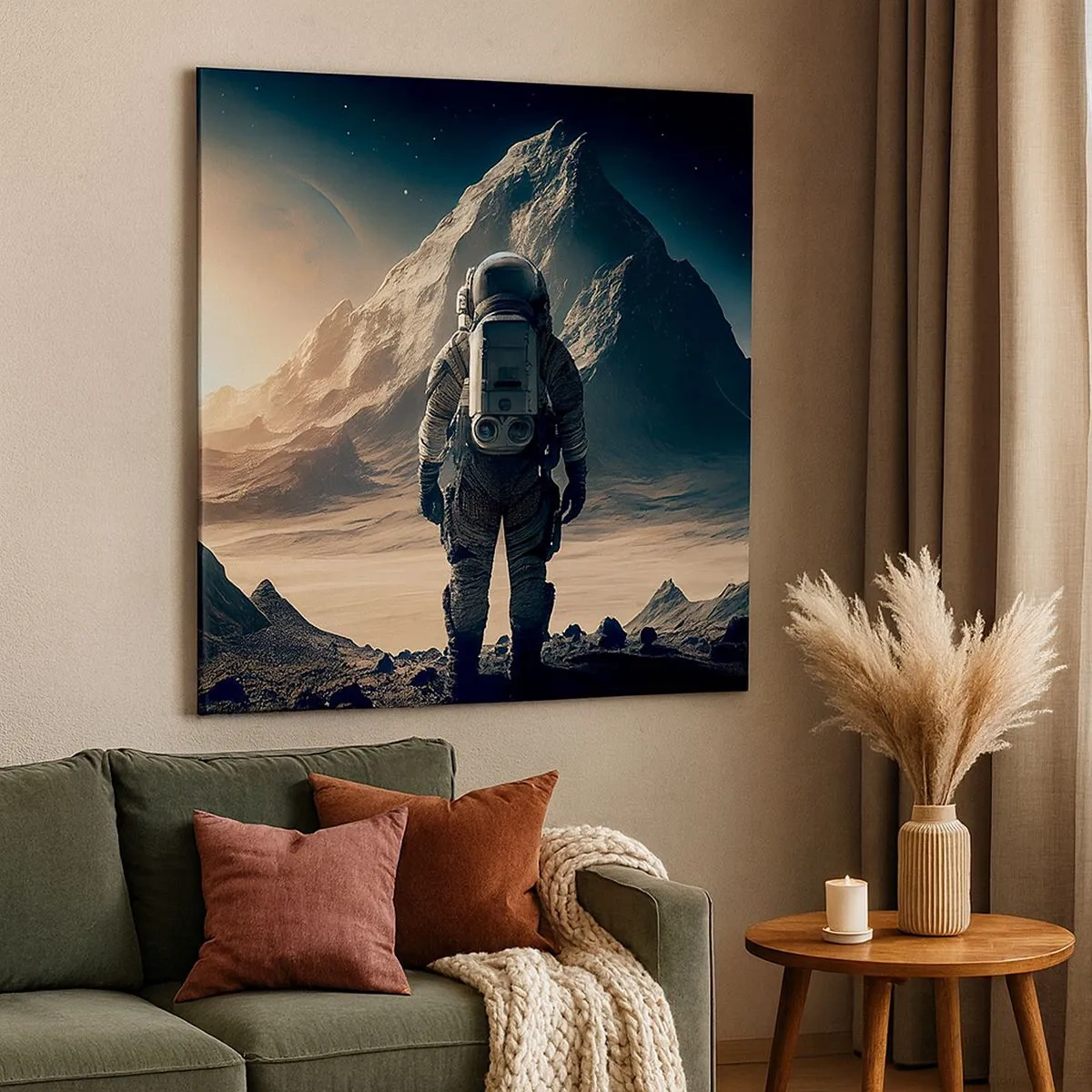 Quadro em tela - Novo desafio - 30x30 cm