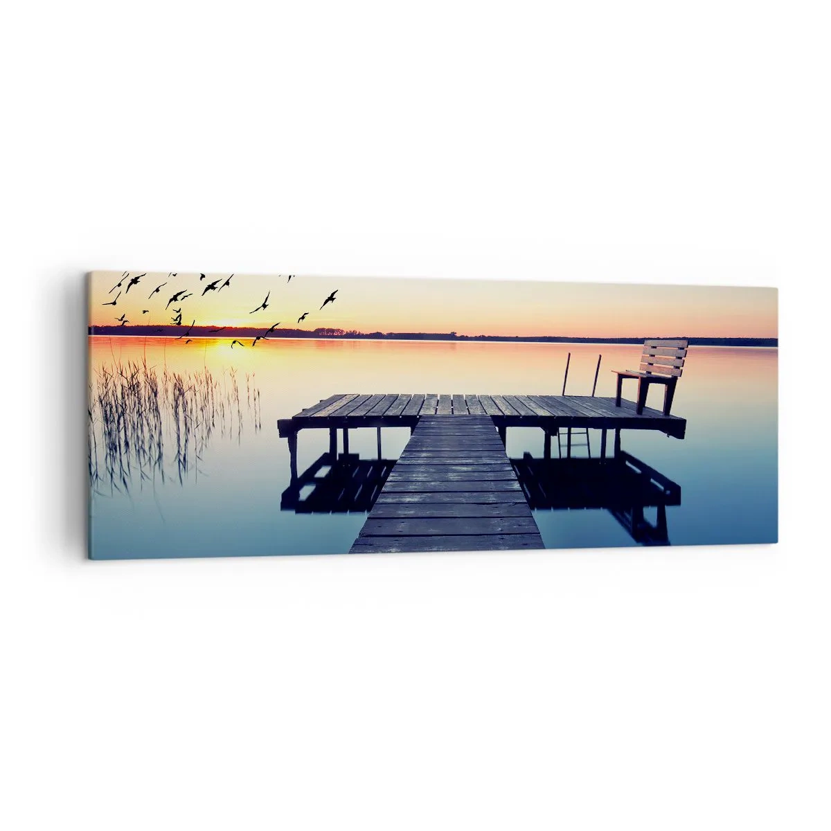 Quadro em tela - Foi um bom dia - 140x50 cm