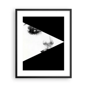 Pôster com moldura preta - Sempre desconhecido - 40x50 cm
