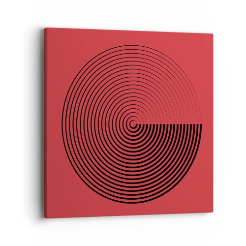 Quadro em tela - Movimento circular - 40x40 cm