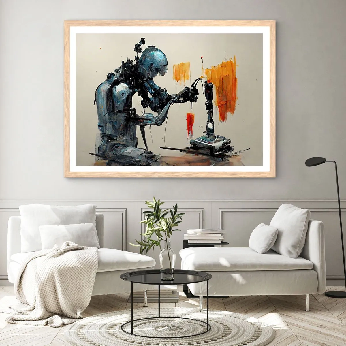 Pôster com moldura de carvalho claro - Já amanhã… - 70x50 cm