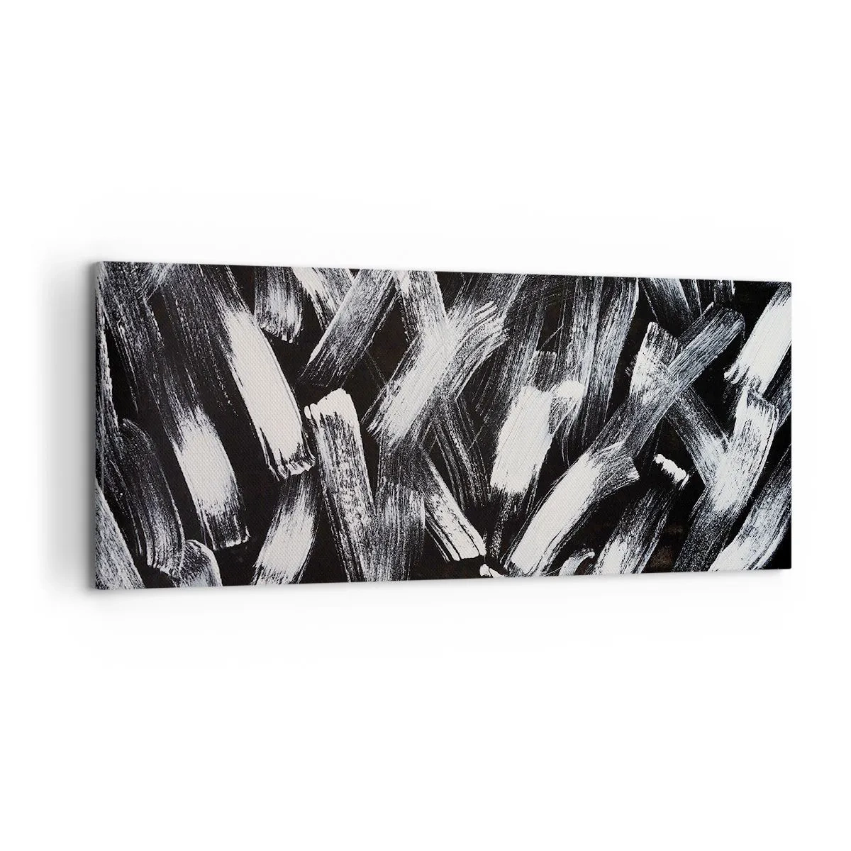 Quadro em tela - Abstração no espírito industrial - 100x40 cm