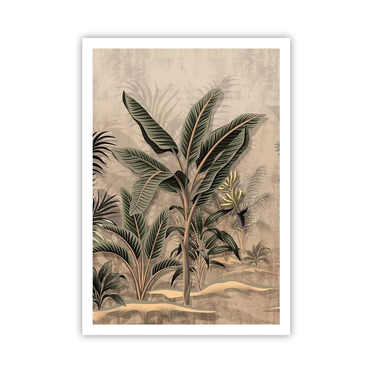 Pôster - Gravura em estilo colonial - 70x100 cm