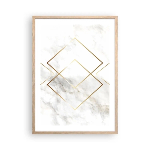 Pôster com moldura de carvalho claro - Vista ao infinito - 50x70 cm