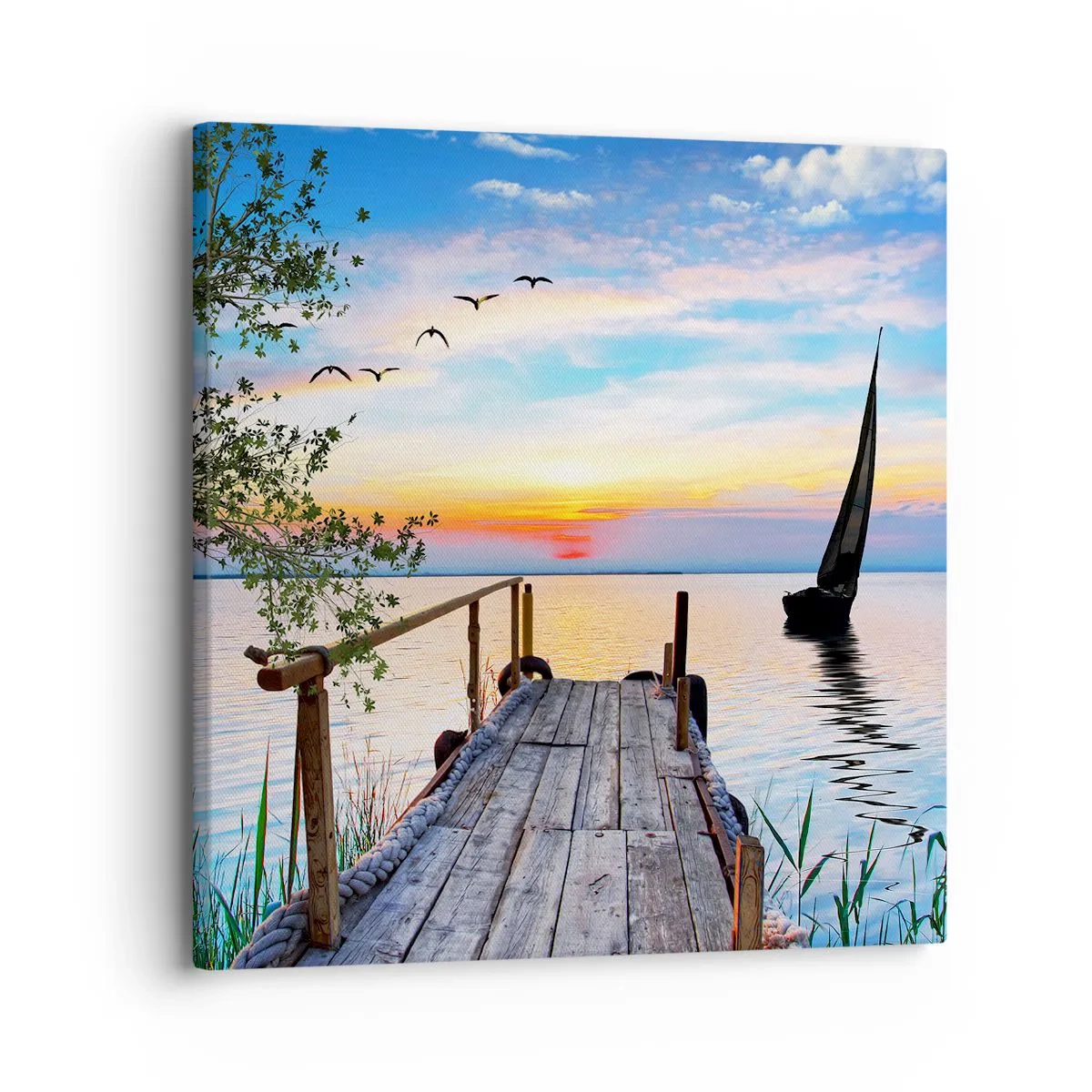 Quadro em tela - Boa noite - 30x30 cm