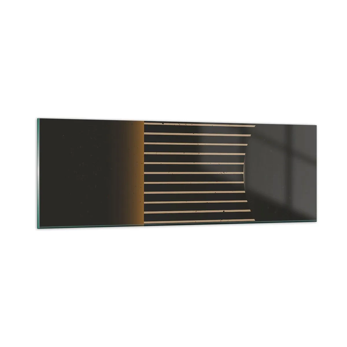 Quadro em vidro - Explorar a escuridão - 90x30 cm