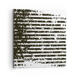Quadro em tela - Ritmo e ruído - 70x70 cm