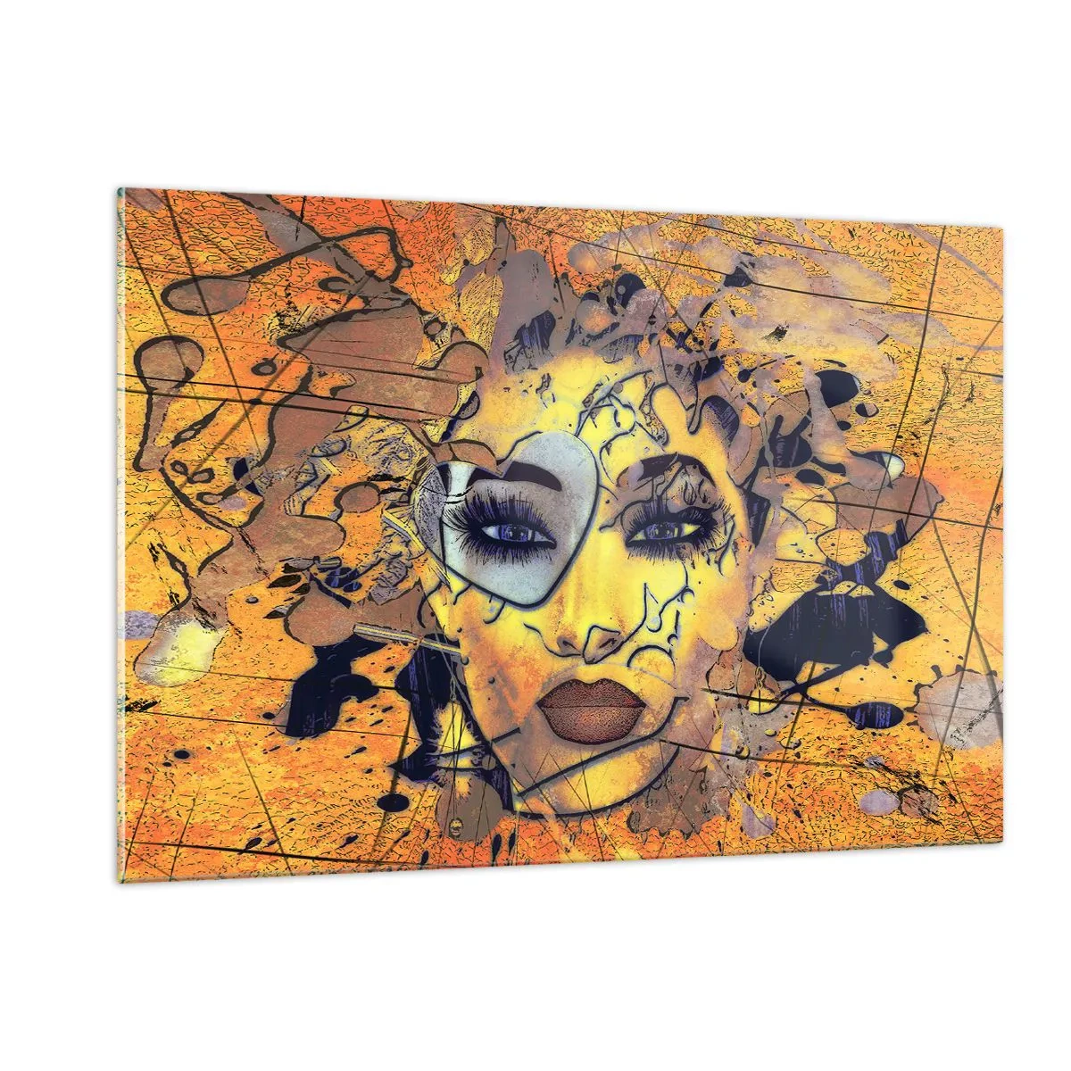 Quadro em vidro - Beleza ensolarada - 120x80 cm