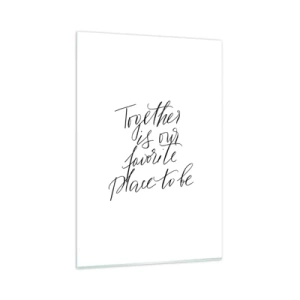 Quadro em vidro - Também sente isso? - 80x120 cm