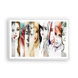 Pôster em moldura branca - Sempre VOCÊ - 91x61 cm