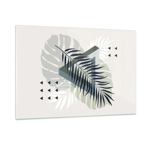 Quadro em vidro - Natureza e geometria – duas ordens? - 120x80 cm