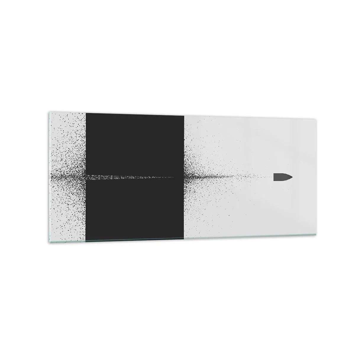 Quadro em vidro - Direto para o destino - 120x50 cm