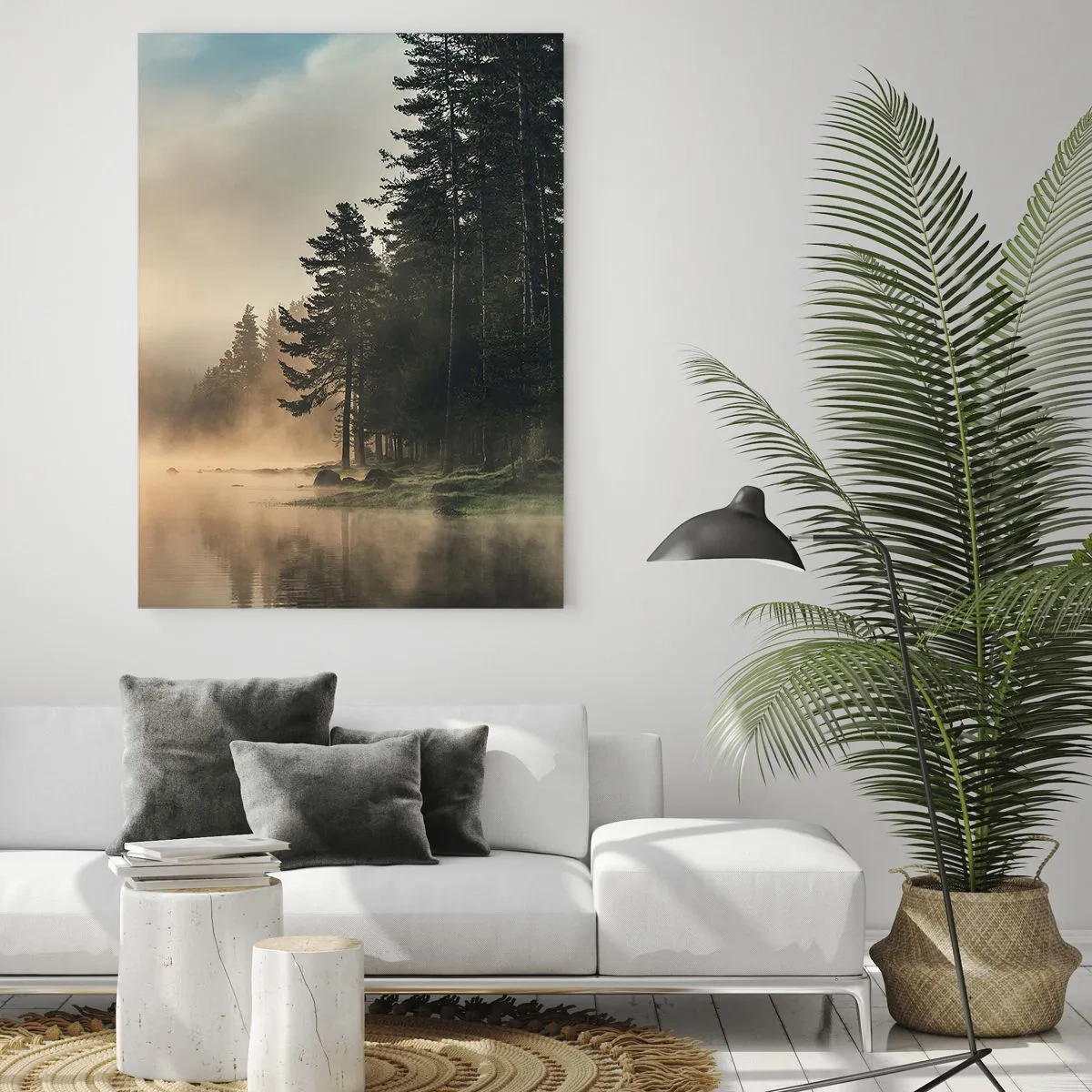 Quadro em vidro - O nascimento do dia - 50x70 cm
