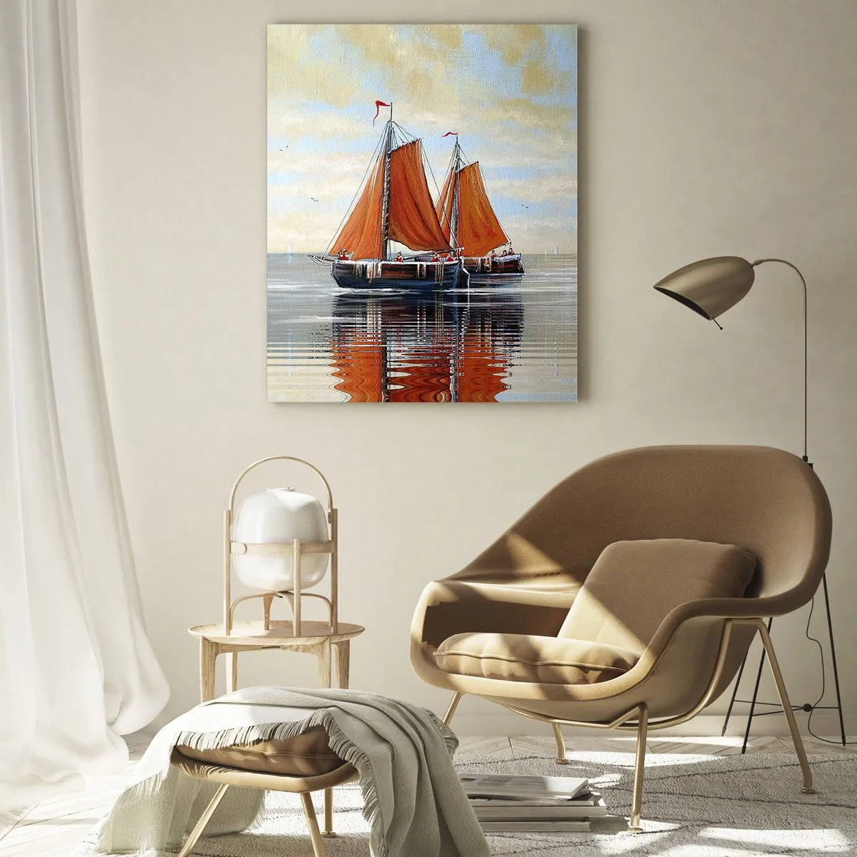 Quadro em vidro - A velejar, marujo… - 50x70 cm