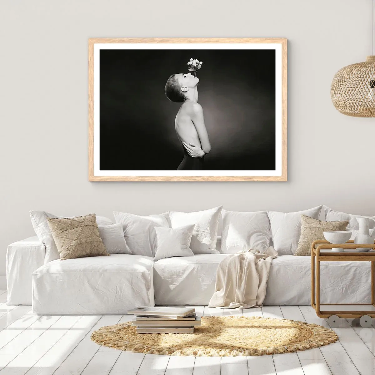 Pôster com moldura de carvalho claro - Elegância excêntrica - 40x30 cm