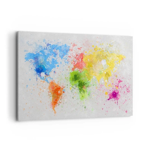 Quadro em tela - Todas as cores do mundo - 100x70 cm