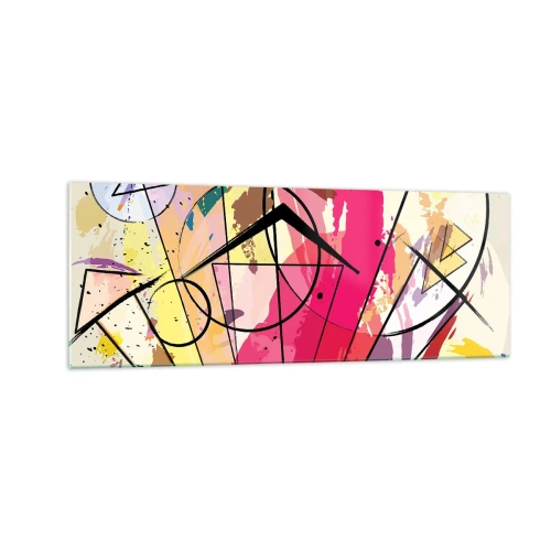 Quadro em vidro - Explosão - 140x50 cm