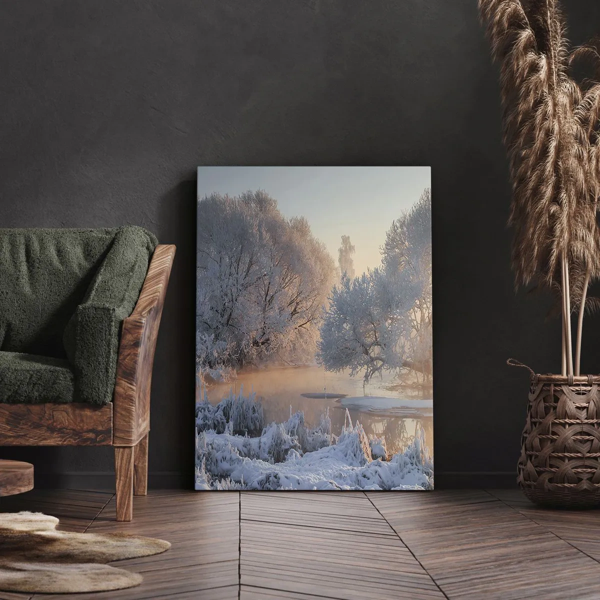 Quadro em tela - Tudo brilha como cristal ao sol - 50x70 cm