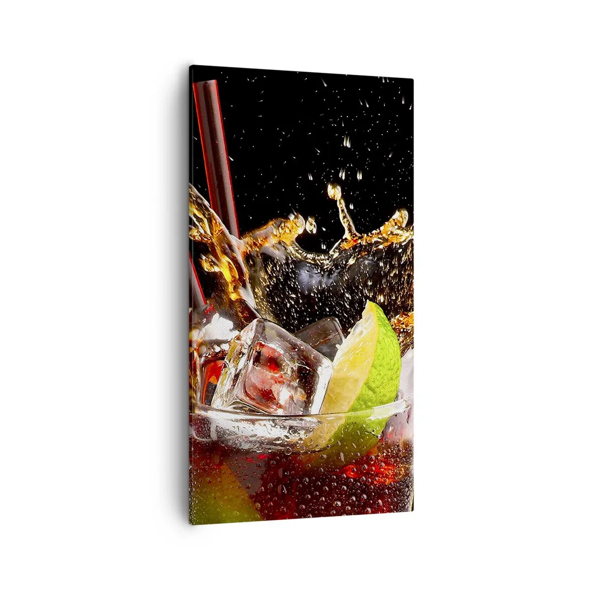 Quadro em tela - Alegria e energia das cores - 55x100 cm