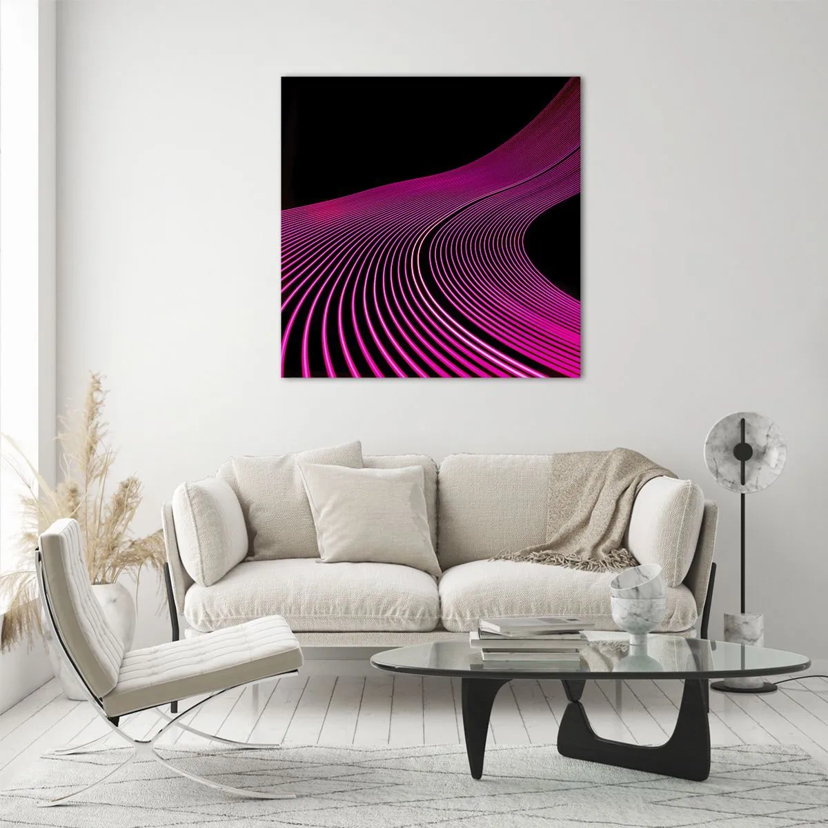 Quadro em vidro - Avenida da luz - 40x40 cm