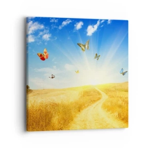 Quadro em tela - E como não amar o verão? - 40x40 cm