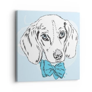 Quadro em tela - Elegância canina - 30x30 cm